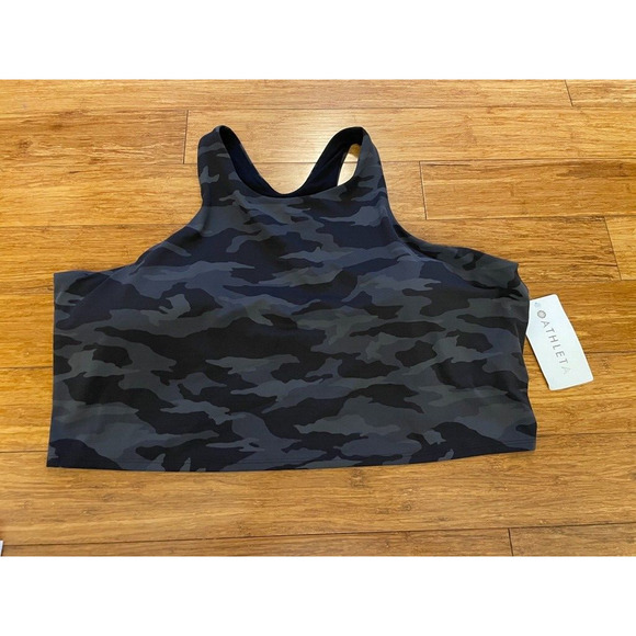 Athleta Camo Conscious Crop Printed D-DD Size 2X NWT Barre Yoga Pilates Gorpcore - Picture 3 of 6